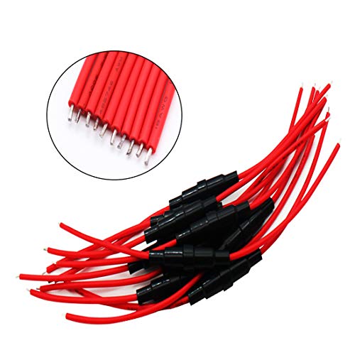 Xffcsec 10Pcs 5X20Mm Fuse Holder Inline Screw Type With 18 Awg Wire + 150Pcs Quick Blow Glass Tube Fuse Assorted Kit Amp 250V 0.1A,0.2A,0.5A,1A,2A,3A,5A,8A,10A,15A,5X20Mm, 0.5A,1A,5A,10A,15A,6X30Mm #TOP6
