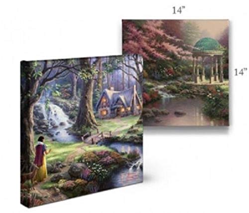 Thomas Kinkade Studios Sleeping Beauty Dancing in The Enchanted Light 14 x 14 Gallery Wrapped Canvas - Image 6