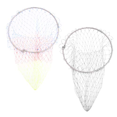 Clispeed 1 rede de pesca de aço inoxidável resistente a rasgos, rede de pesca dobrável, rede de pesc