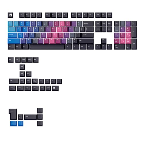 Keycaps PBT dégradé 135 touches Glorious Afterparty pour switchs MX
