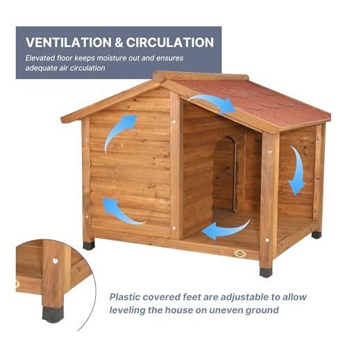 Trixie 39511 natura Hundehütte, M: 100 × 82 × 90 cm - 5