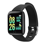 Byikun Smart Watch That Can Text and Call, 116S Heart Rate Watch Smart Wristband Waterproof Sports W