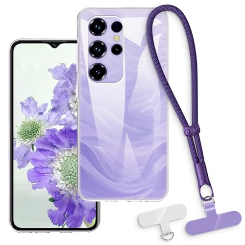 OAGELIM 2-in-1�ی�P�[�X�ƃ��X�g�X�g���b�v Oukitel C2 2025 �Ƃ̌݊������� ���O���\�ȃ��j���[�h�t���d�b�J�o�[�A����~�ߕ����h�~�O���b�v�n���h�� (�N���A + �p�[�v��)