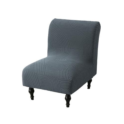 Image of Eco-Ancheng Armless Chair Slipcover Removable Armless Accent Chairs Covers Washable Armless Slipper Chair Slipcover Printed Armless Chair Furniture Protector Covers for Living Dining Room Hotel,24