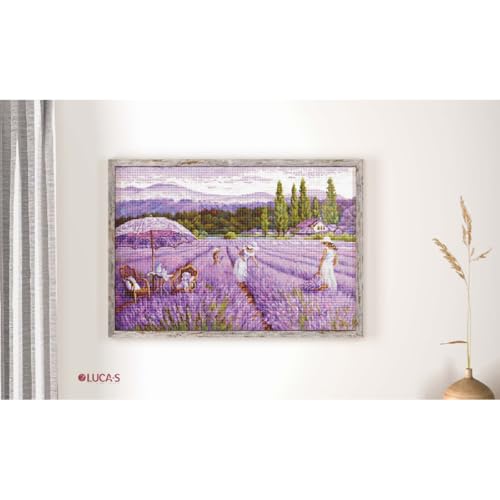 Image of Cross Stitch Kit Luca-S GOLD - Lavender Field, BU5008