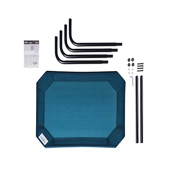 Coolaroo The Original Cooling Elevated Dog Bed, Indoor and Outdoor, Large, Turquoise Coolaroo The Original Cooling Elevated Dog Bed, Indoor and Outdoor, Large, Turquoise