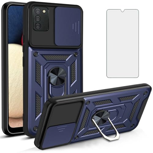 Coque Samsung A02S Asuwish housse silicone souple bleue