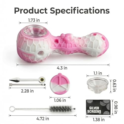 Tobacco Smoking Pipe Set for Travel - Portable Pipe Complete Set, Premium Tobacco Pipe Gift Set
