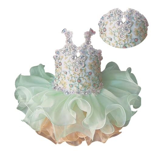 Jenniferwu Infant Toddler Baby Newborn Little Girl's Pageant Party Birthday Dress Beaded Dress