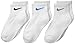Nike Kids Performance Boys White Socks 3-Pair (9C-13C)