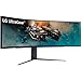 LG 49GR85DC-B 49 inch Curved Ultragear DQHD 1ms 240Hz Monitor, VESA DisplayHDR 1000 Bundle with 2 YR CPS Enhanced Protection Pack