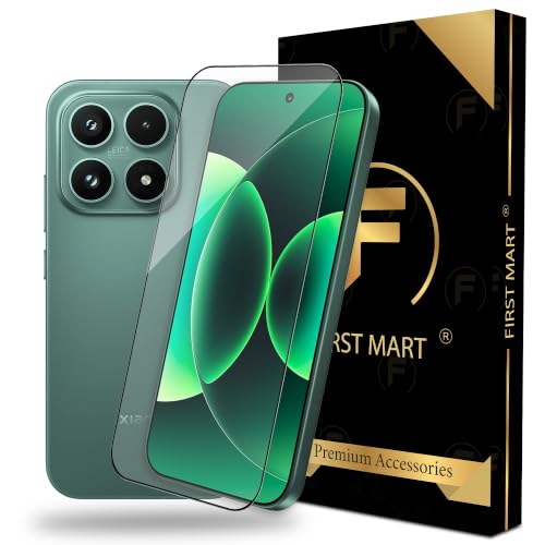 Image of FIRST MART Tempered Glass for Xiaomi 17, 9H Full-Glue Screen Protector, 3D Edge-to-Edge, HD Clear, Oleophobic, Case-Friendly, Black, Pack of 1