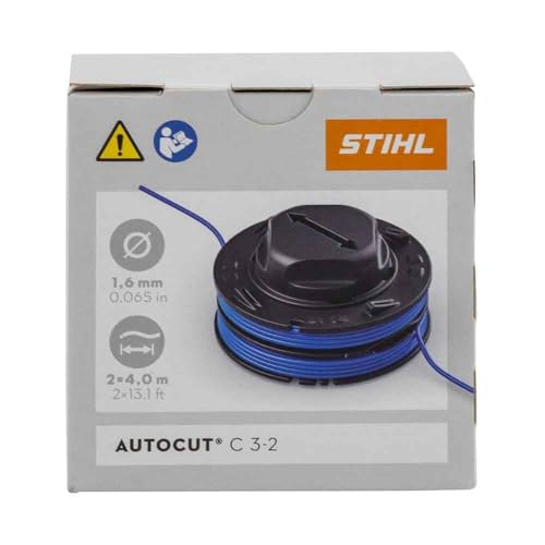 Stihl 40097104304 Fil pour AutoCut C 3-2 Ø 1,6 mm Insert de bobine Gris/Orange