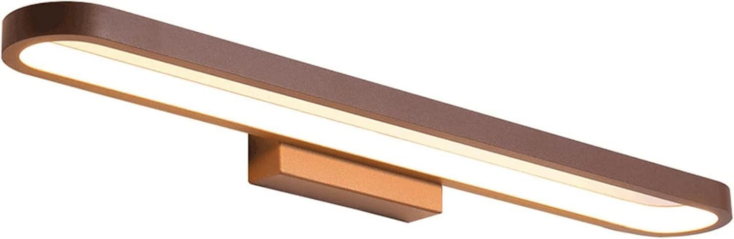Lustres de miroir LED style européen haut de gamme couleur café