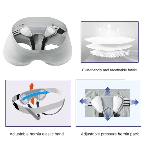 Faja para Hernia Inguinal Ajustable, Soporte con Almohadillas miniatura 4