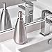 iDesign Nogu Metal Lotion Dispenser Kitchen, Bathroom Countertops, Vanities, Dressers, Desks, 3.25