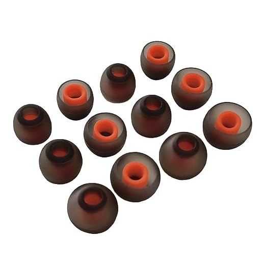 TENNMAK Tune 125TWS eartips substituição para Tune 120TWS & 125TWS & Live 300 fone de ouvido * 6 pares