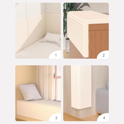 Acolchado de pared anticolisión para niños que soluciona el frío en el dormitorio 8
