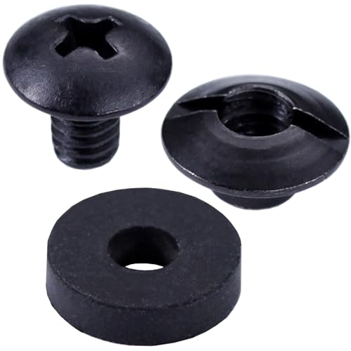 Vis Chicago noires de haute précision pour étuis en cuir et KYDEX