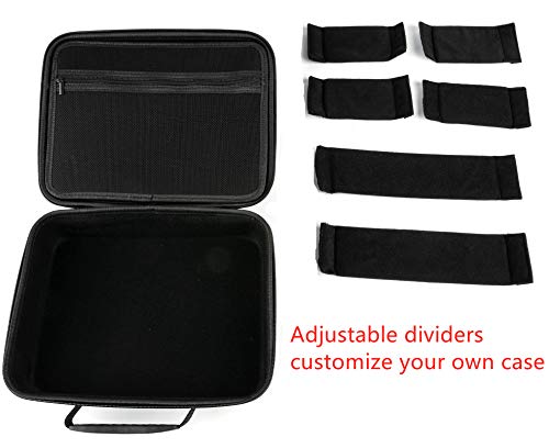 Puged Dice Box Dnd Dice Holder With Adjustable Dividers And Zippered Bags Tabletop Rpg Gamer Organizer Case Travel Storage Box Holds Up To 200 Polyhedral Dice #TOP4