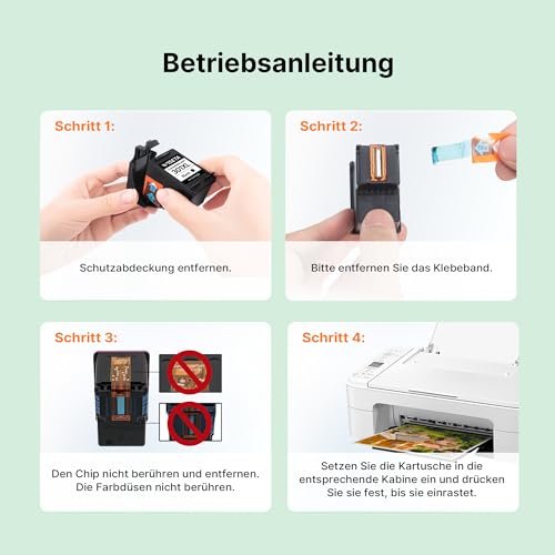 301 XL Druckerpatronen Multipack für HP 301 Druckerpatronen für HP 301 XL 301XL Kompatibel für HP Envy 4500 4504 5530 5534 DeskJet 1510 2540 2544 2549 OfficeJet 2620 2622 4630 4632 (1 Schwarz 1 Farbe)
