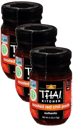 Thai Kitchen, Chili Paste, Roasted Red, 4 oz (Pack of 3)