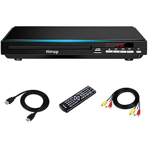 DVD Player, DVD Players for TV Region Free DVD Disc Players DVD CD with HDMI AV Output USB Input Remote Control AV Cable,for Home Study Cover