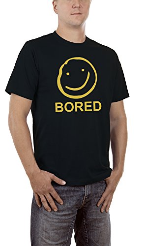Touchlines Bo Smiley Camiseta, Negro (Black 13), Large para Hombre