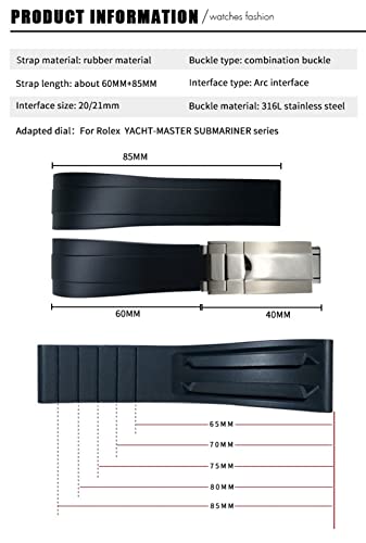 20mm 21mm Rubber For Silicone Strap Deployment Buckle Bracelets4