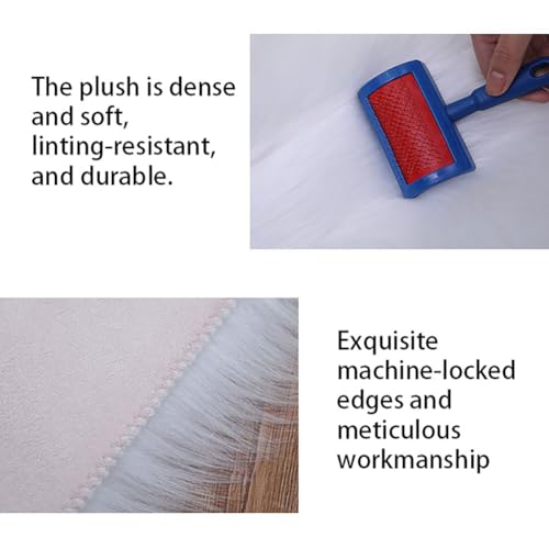 Tapis doux à poils longs lavable machine et sécurisé antidérapant - 6