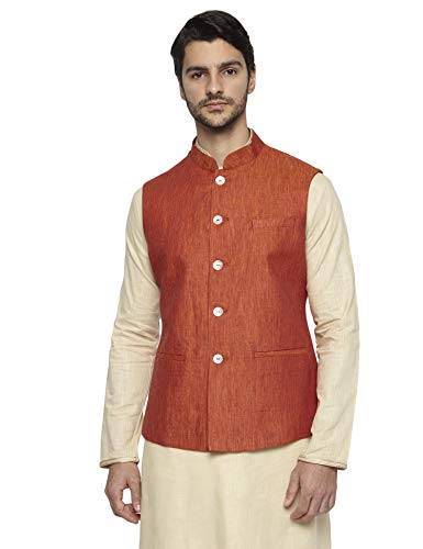 Image of Ethnix by Raymond Ethnix Mens Full Sleeve Regular Fit Bundi