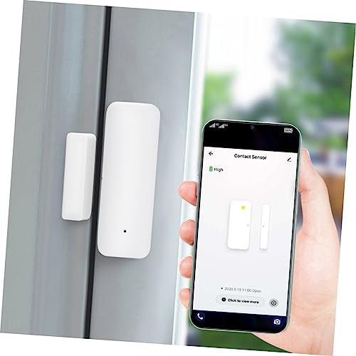NUOBESTY WLAN kapı pencere sensörü, ev için, kablosuz manyetik sensör, Abs uzaktan kumanda, uygulama ile kapı ve pencere giriş uyarısı, kapı, pencere, çekmece ile uyumlu - Görsel 4