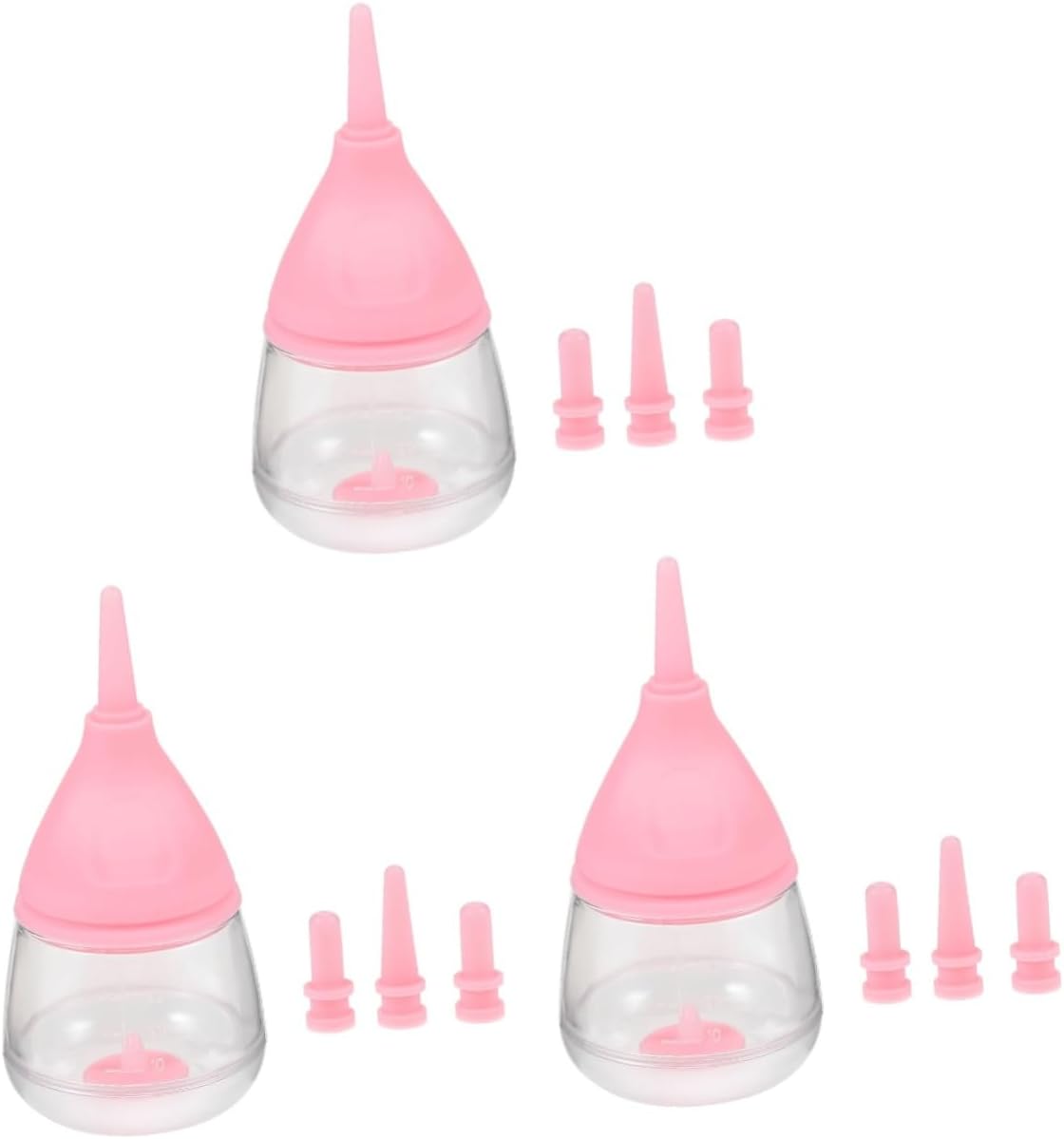 BESPORTBLE 3pcs Newborn Nursing Bottle for Puppies and Kittens Pet Feeding Bottle Precise Measurement Easy Material for Newborn Pets