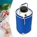 10L Cryogenic Liquid Nitrogen Container, Aluminum Alloy Cryogenic (LN2) Tank with Handle & Protective Sleeve, Liquid Nitrogen Tank for Semen Beauty Industry, Research Industry