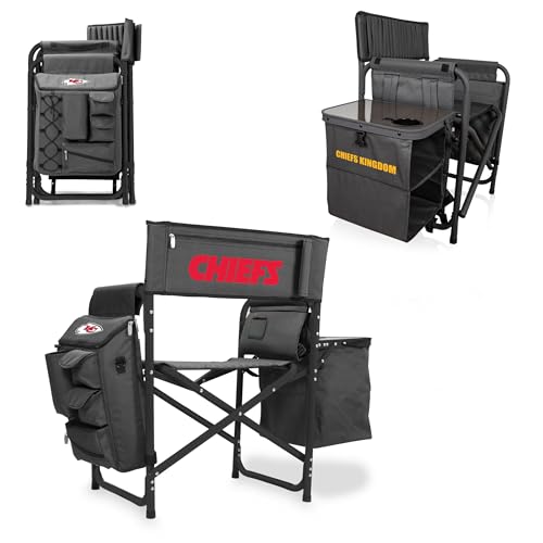 Image of Picnic TIME NFL Unisex-Adult NFL Fusion Camping Chair with Side Table and Soft Cooler, Beach Chair for Adults, Lawn Chair