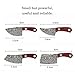 STARDW Damascus Pocket Knife Set Mini Chef Knife EDC Knife Set Tiny Knife Cleaver for Package Opener Box Cutter -4-piece set