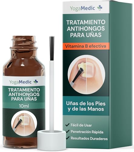 YogaMedic Tratamiento para Uñas de Pies contra Hongos [Sin limar] 10 ml, Resultados Inmediatos...