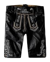 Stockerpoint Damen Lederhose Roxanne I Größe 34-44 I Bequeme Trachtenhose mit filigranen Stickereien I Aus 100% hochwertigem Leder I Perfekt für Trachten & Festlichkeiten