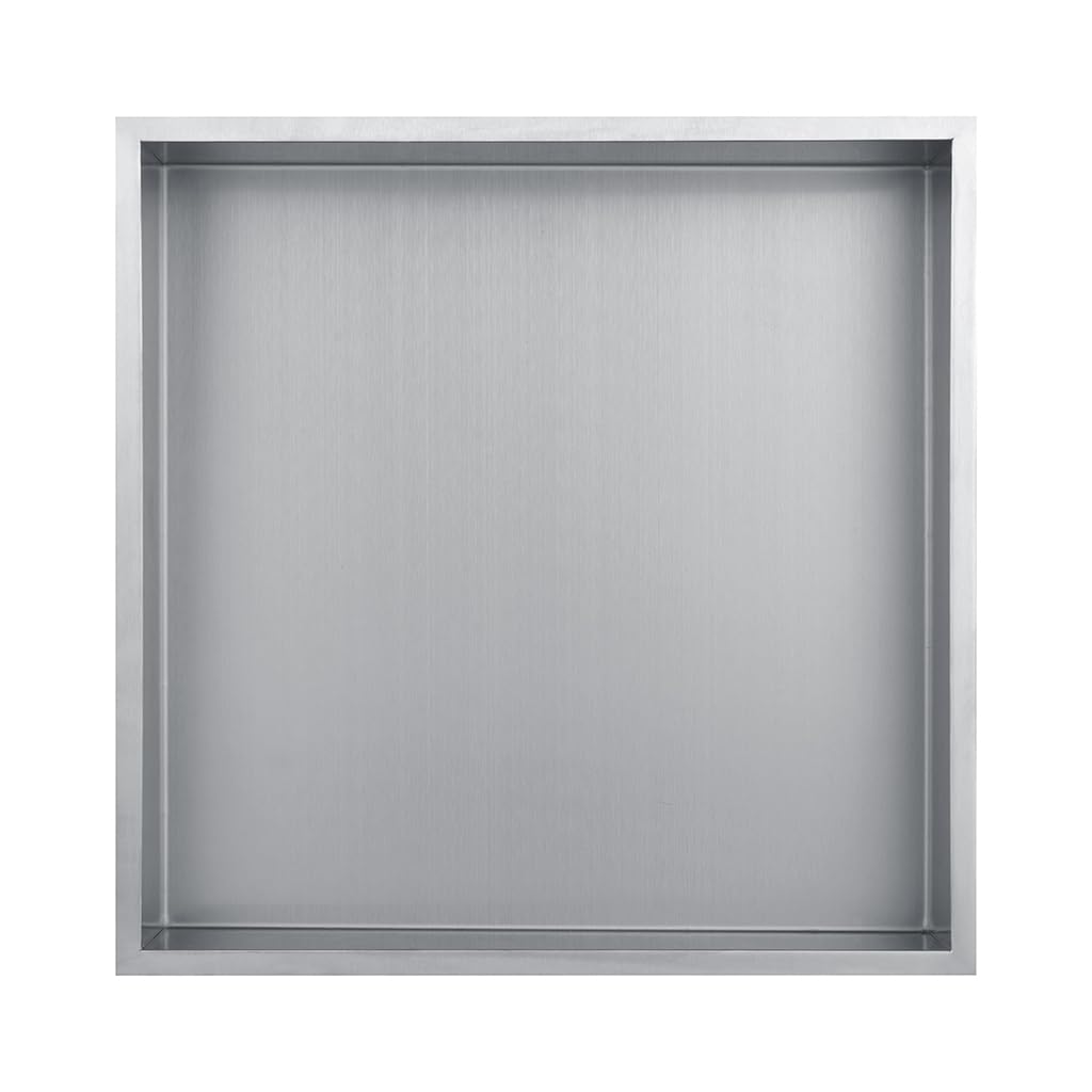 Nicchia da Doccia da Incasso 30x30x7 cm | Acciaio Inossidabile | Mensola da Parete per Bagno | Design Moderno | Resistente all'Umidità | EUROSANIT