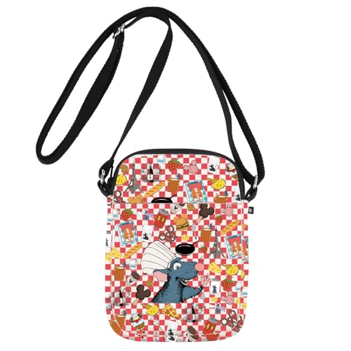 G2TUP Remy Rat Crossbody Bag Little Chef Remy Gifts Anyone Can Cook Gifts Little Chef Mouse Gusteau's Restaurant Gifts