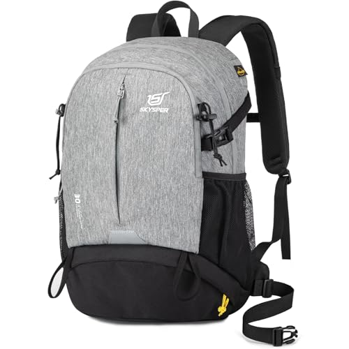 SKYSPER Wanderrucksack 30L Rucksack Tagesrucksack mit Nassfach Daypack Wandern Reisen Stadtbummel Damen Herren