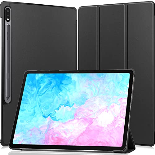 FOR Galaxy Tab S8+/Tab S7 Plus 12.4 �C���` �̃P�[�X �^�u���b�g �P�[�X �V�^ FOR Galaxy Tab S8+�iSM-X800 X806�j�J�o�[ �X�^���h�@�\�t�� �ی�P�[�X �O�� �}�O���b�g�J�� ���^ ���y��