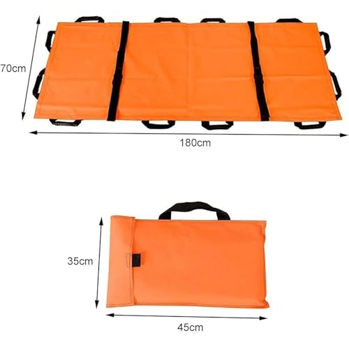 Civière pliante de transport médical avec sac et drap de transfert patient - 7