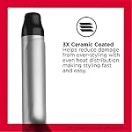 Revlon RV051F Curling Iron, 1Inch Ceramic Barrel, Multiple Heat Settings, 400°F High Heat, Medium Curls, Auto Shut-Off, Silver