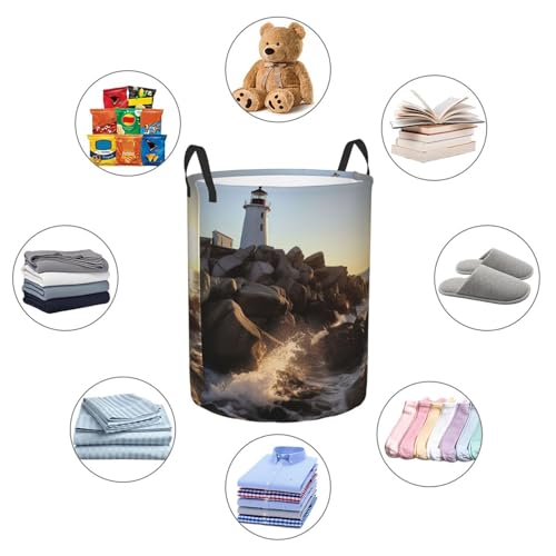 Grand panier de rangement pliable pour couvertures et jouets d'enfant - 7