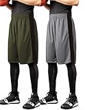 COOFANDY Men's 2-Pack Basketball Shorts Quick Dry Mesh Workout Running Shorts Active Athletic...