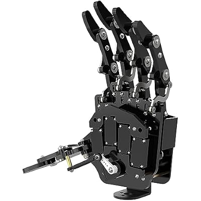 Robot Hand Five Fingers Solely Movement Bionic Robot Mechanical Arm DIY, Left Hand
