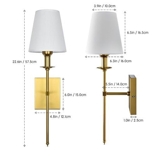 Image of CORAL TREE Antique Gold Wall Sconce - Fancy Wall Lights for Home Decoration, Living Room & Bedroom - Modern Decorative Wall Lamp - Premium Indoor Night Light for Hallway (Pack of 1, Gold Finish)