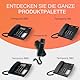 ALCATEL Temporis 580 PRO - Professionelles Festnetztelefon - Alphanumerische Anzeige - Stummtaste - Visuelle Anrufanzeige - Einstellbare Lautstärke - Rückruftaste - 10 Direktwahltasten - Schwarz
