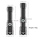 haixnfire Tactical Flashlight Type-C USB Rechargeable 6000 lumens Zoomable LED Waterproof flashlights with Pressure Switch Picatinny Rial Light